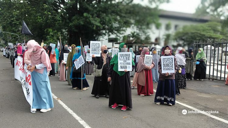 Prancis Hina Nabi Muhammad SAW, Massa Minta Pemprov Jabar Ikut Ambil Sikap