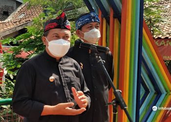 Sudah Diresmikan, Sungai di Cibadak Kecamatan Astanaanyar Makin Cantik!