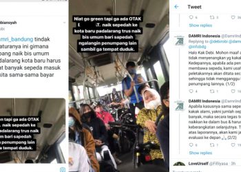 Viral Rombongan Pesepeda Padati Bus, Begini Respons Pihak Damri