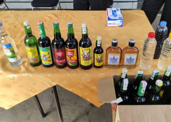 Polres Ciamis Amankan Ratusan Botol Miras Ilegal