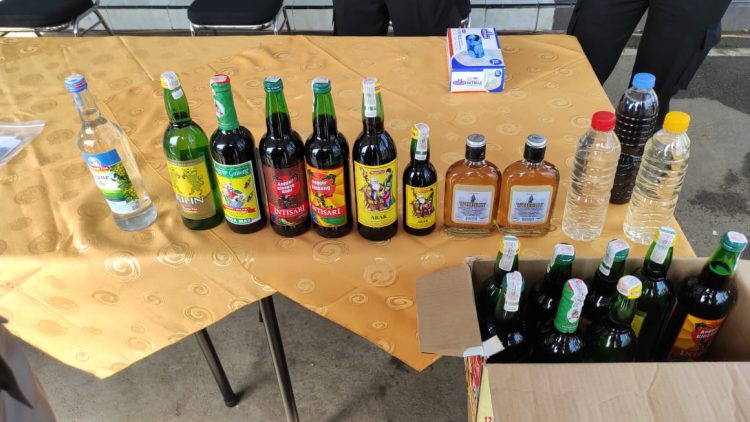 Polres Ciamis Amankan Ratusan Botol Miras Ilegal