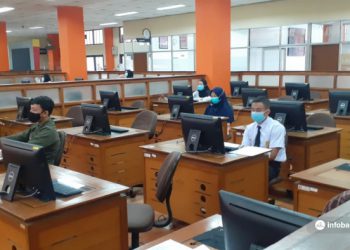 Pelaksanaan UTBK SBMPTN di UPI Bandung Terapkan Protokol Kesehatan