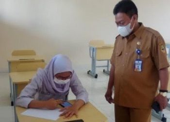 Uji Coba PTM Terbatas, SMAN 22 Kota Bandung Hanya Dihadiri Satu Siswa