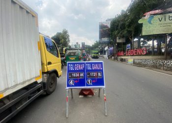 Ganjil Genap di Terminal Ledeng, Arus Lalulintas Sekitar Terpantau Ramai Lancar