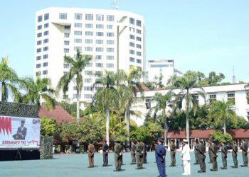 HUT Ke-76 TNI Digelar Virtual di Makodam III Siliwangi