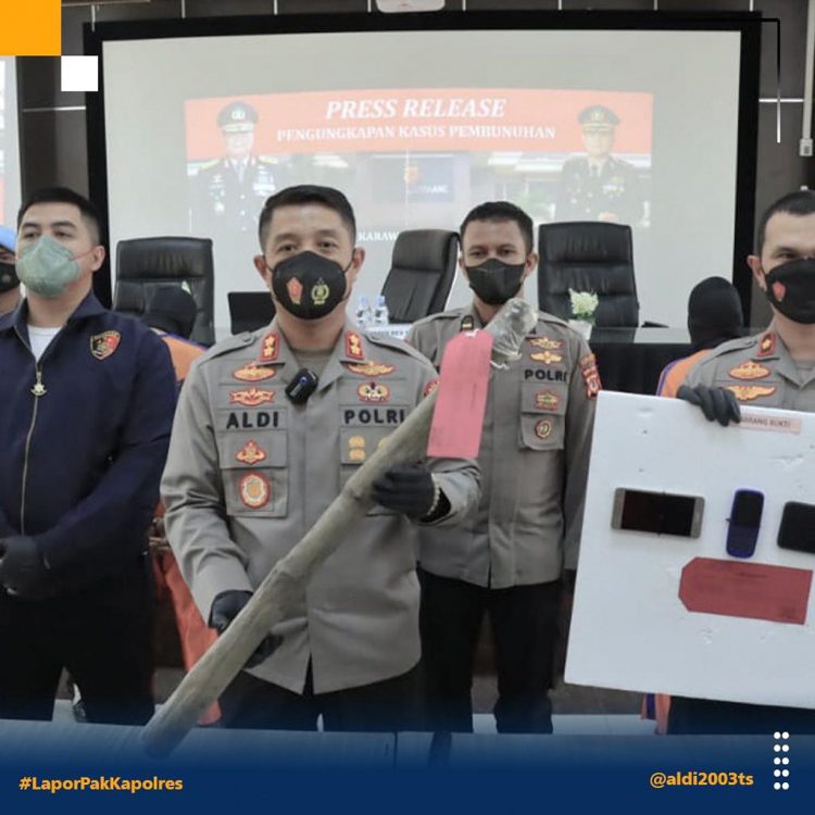 Polisi Berhasil Ungkap Kasus Pembunuhan Kurang 1×24 Jam