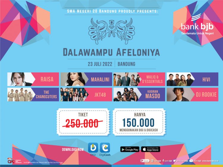 Mau Nonton Raisa hingga JKT48 di SMAN 20 Bandung? Pakai BJB DigiCash Aja!