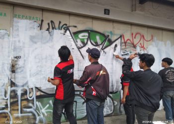 Pemuda Kota Bandung melalui Komunitas MPH Melawan Vandalisme
