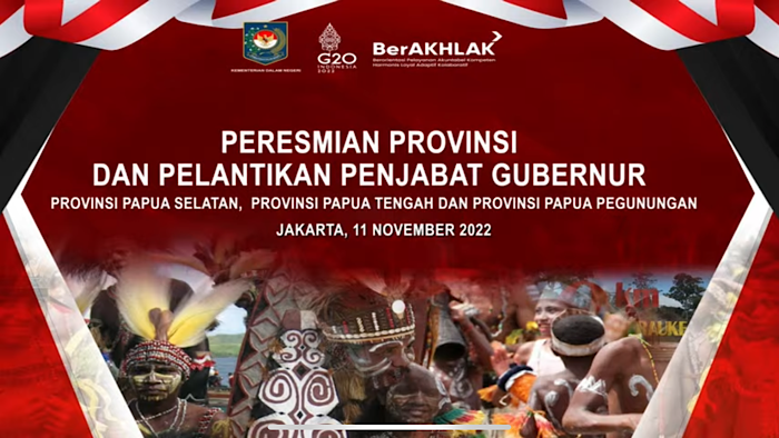 Info Bandung Kota - Pemerintah Resmikan 3 Daerah Otonom Baru Di Papua ...