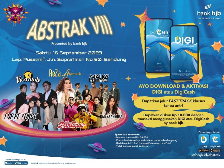bank bjb Tebar Rewards untuk Pengguna DIGI dan DigiCash di Pentas Seni ABSTRAK VIII