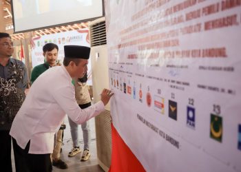 Serentak, Kota Bandung Turut Deklarasikan Damai Pemilu 2024