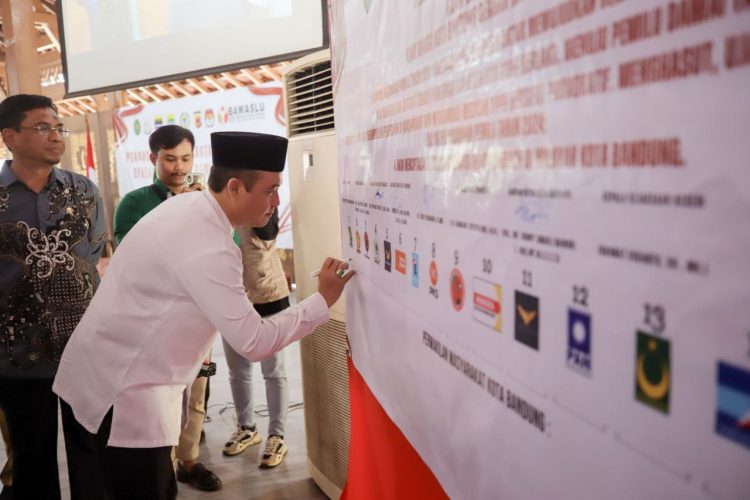 Serentak, Kota Bandung Turut Deklarasikan Damai Pemilu 2024