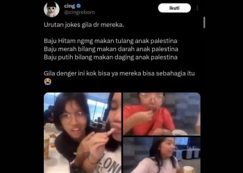 Miris, Sekelompok Remaja Putri Ngejokes Makan Tulang-Daging Anak Palestina