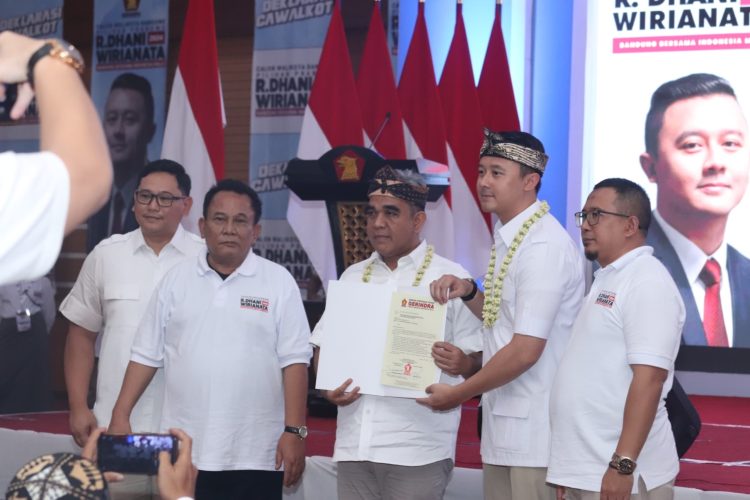 Partai Gerindra Resmi Mendeklarasikan Dhani Wirianata Dalam Pilkada Kota Bandung