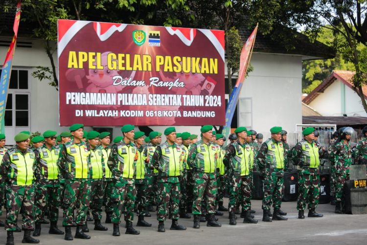 Jelang Pilkada, Kodim 0618/BS Gelar Apel Pasukan
