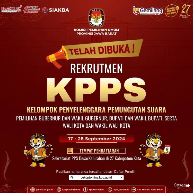 Rekrutmen Anggota KPPS Pilkada 2024 Resmi Dibuka, Begini Cara Daftarnya