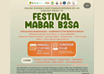 Rayakan Hari Pangan Sedunia: Festival Mabar B2SA 2024 di Kota Bandung Digelar