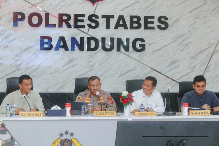 Pengamanan Natal dan Tahun Baru, Polrestabes Bandung Kolaborasi Bersama Pemkot