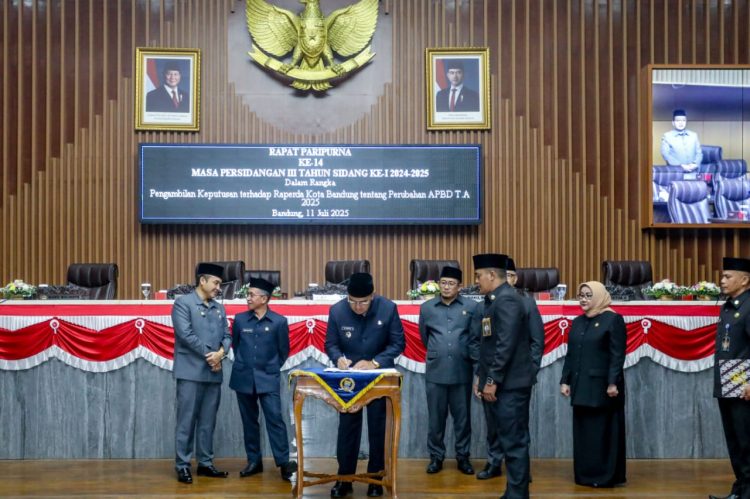 Perubahan APBD 2025 Kota Bandung Disahkan, Anggaran Fokus pada Efisiensi dan Penguatan Data Ekonomi
