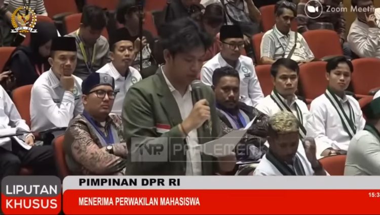 DPR RI Menerima Semua Aspirasi Mahasiswa dan Akan Melakukan Rapat Evaluasi Hari Ini