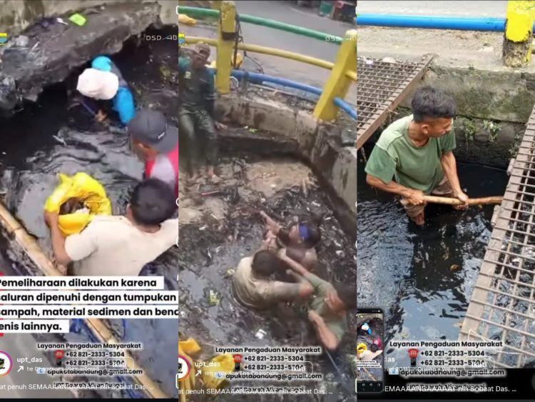 UPT DAS Gercep Bersihkan Saluran Air, Pemkot Ajak Warga Bandung Lebih Peduli Lingkungan